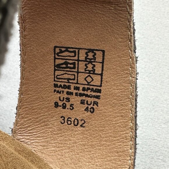 Taos My Dear Womens Size 9-9.5 (EU 40) Sandals Gray Adjustable Slides Cork Wedge - Picture 8 of 8